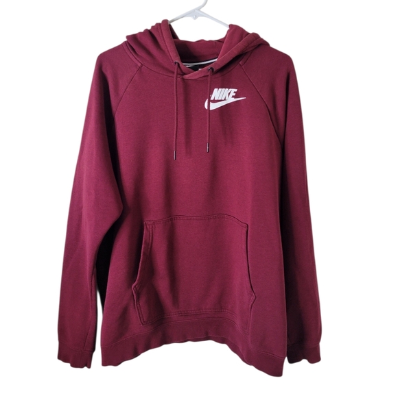Nike Tops - Nike Maroon Hoodie Sweatshirt